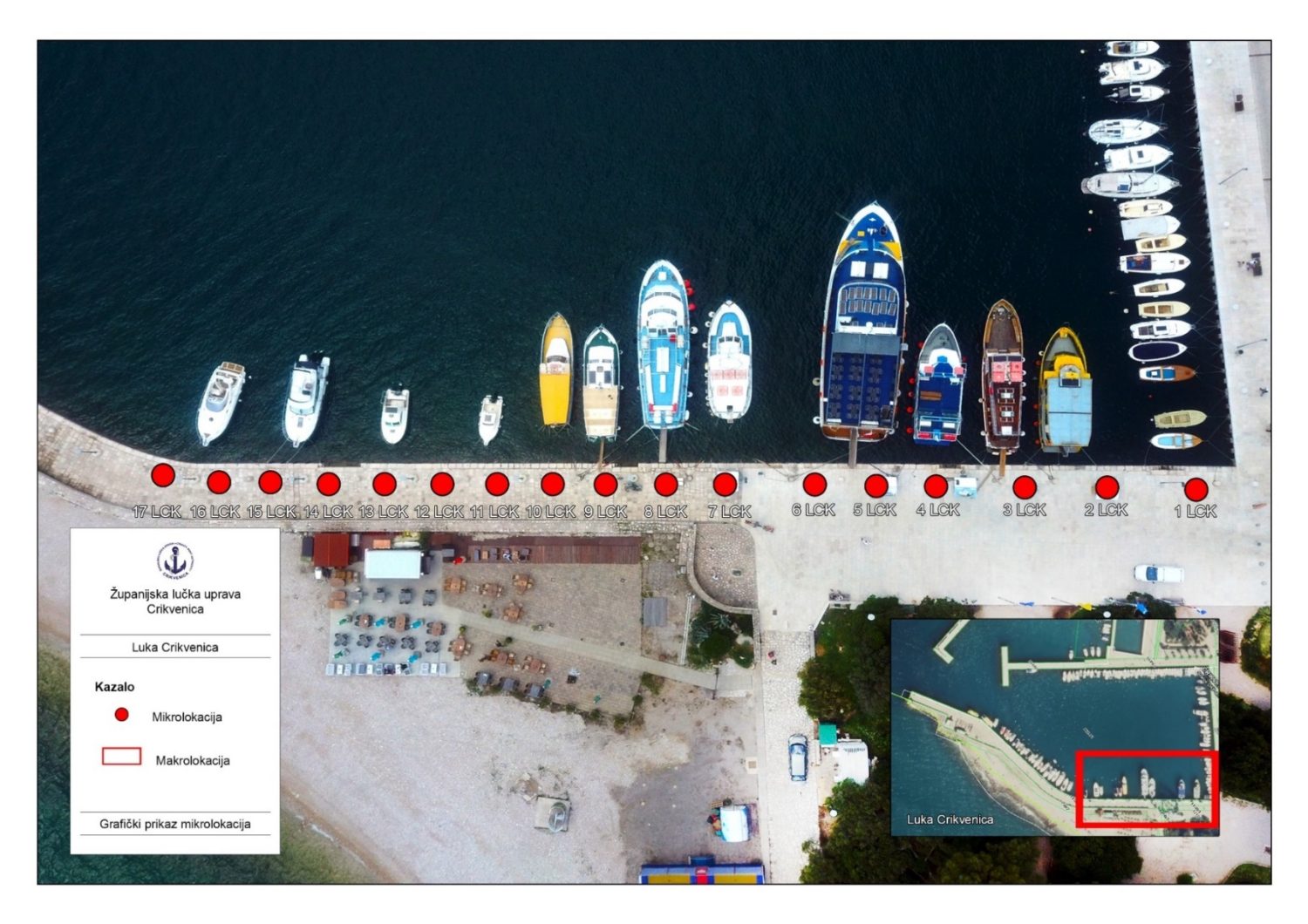 Mikrolokacije luka Crikvenica