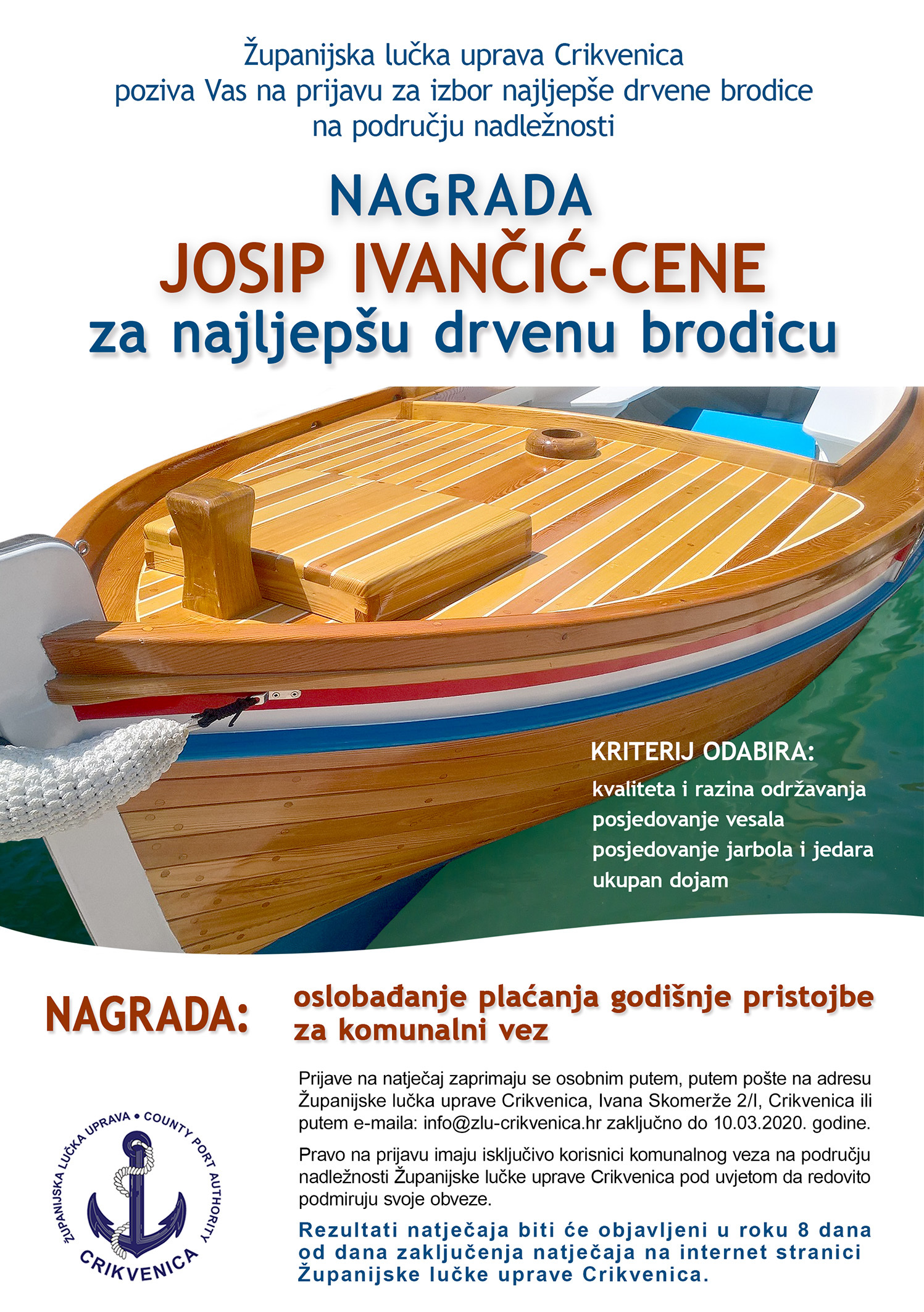 Plakat drvena brodica